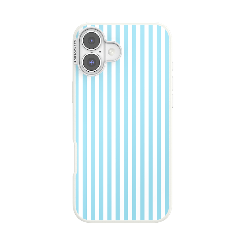 Soft Blue Stripe &mdash; iPhone 16 Plus MagSafe Case image number 0