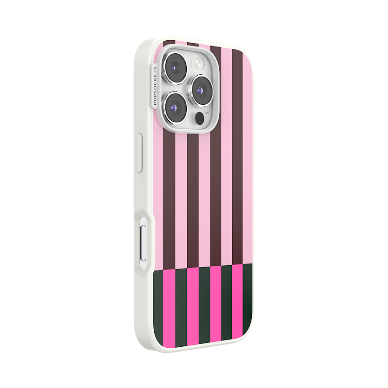 Pop of Pink Stripe &mdash; iPhone 16 Pro MagSafe Case image number 1