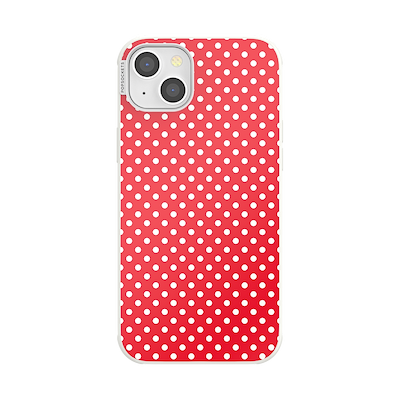 Cherry Red Polka Dot &mdash; iPhone 14 Plus MagSafe Case