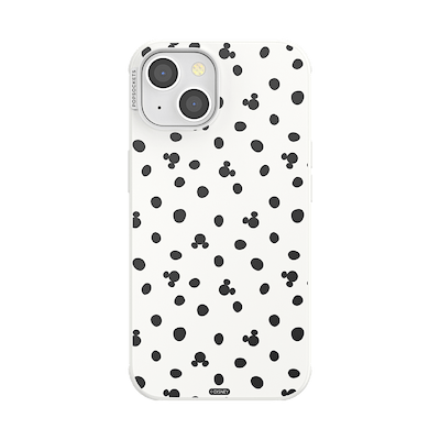 White Mickey Polka Dot &mdash; iPhone 13 MagSafe Case