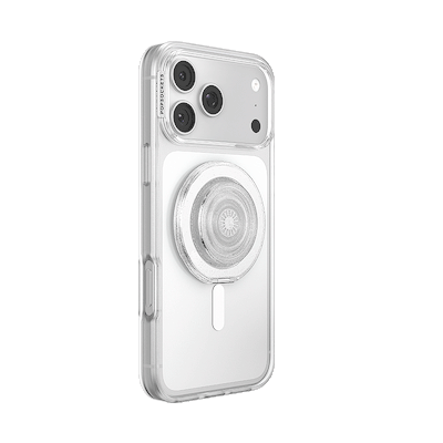 Secondary image for hover Clear Glitter &mdash; MagSafe Kick-Out Grip & Stand