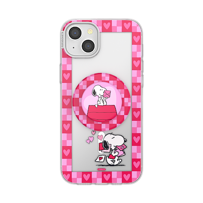 Snoopy's Love Notes &mdash; iPhone 15 Plus MagSafe Case