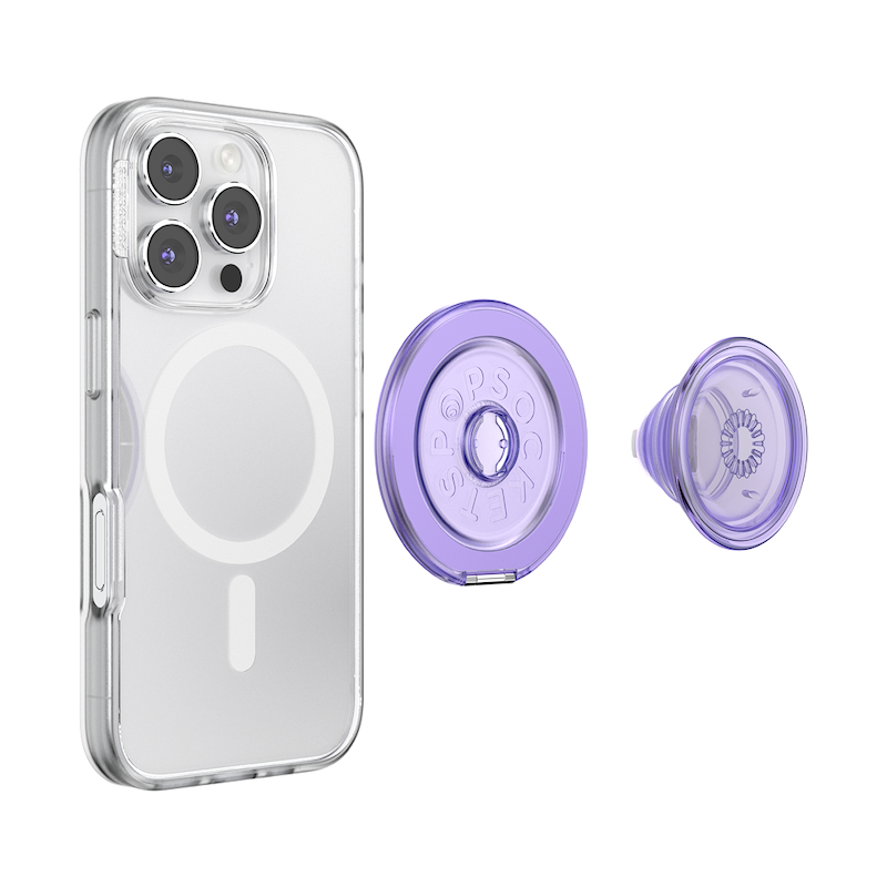 Translucent Dusty Purple &mdash; MagSafe Kick-Out Grip & Stand image number 8