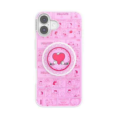 Peanuts Valentines Comic Strip &mdash; iPhone 16 Plus MagSafe Case