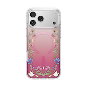Maroon Boho Wildflowers &mdash; iPhone 17 Pro Max MagSafe Case image number 1