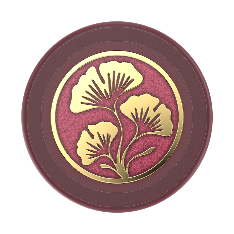Enamel Ginkgo Oxblood — MagSafe PopGrip image number 1