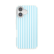 Soft Blue Stripe &mdash; iPhone 16 MagSafe Case image number 1