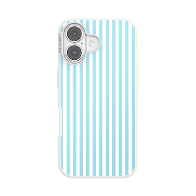 Soft Blue Stripe &mdash; iPhone 16 MagSafe Case