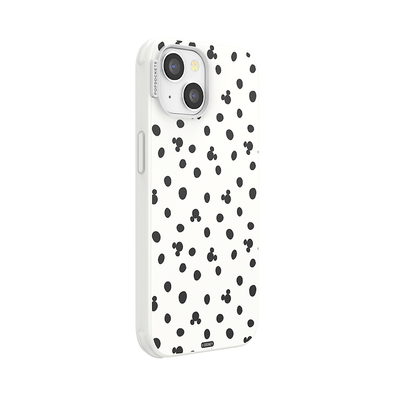 White Mickey Polka Dot &mdash; iPhone 14 MagSafe Case image number 1