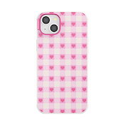 Blush Gingham &mdash; iPhone 14 Plus MagSafe Case image number 1