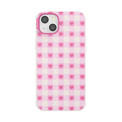 Blush Gingham &mdash; iPhone 14 Plus MagSafe Case