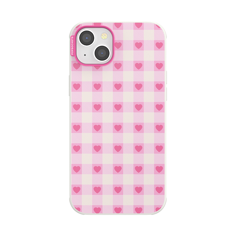 Blush Gingham &mdash; iPhone 14 Plus MagSafe Case image number 0