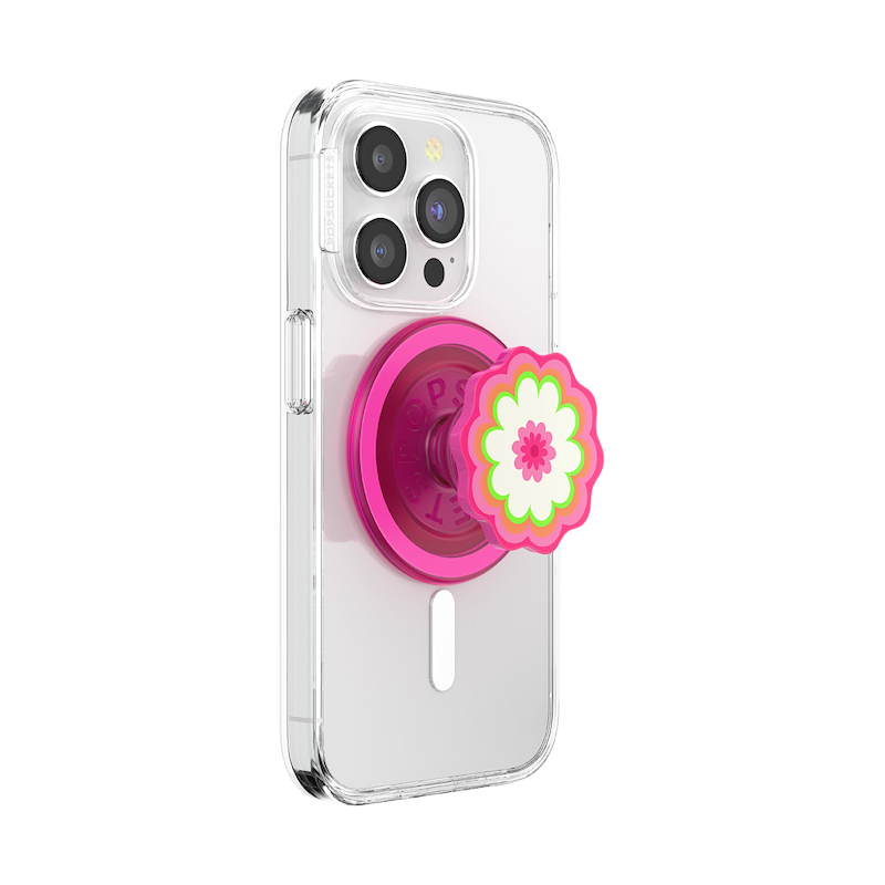 Molded Flower Kaleidoscope Pink — MagSafe PopGrip image number 5