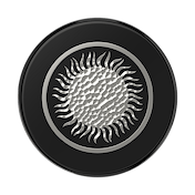 Enamel Hammered Sun Black &mdash; MagSafe PopGrip image number 2