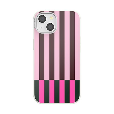 Pop of Pink Stripe &mdash; iPhone 13 MagSafe Case