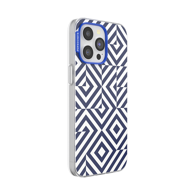 Tiled Navy &mdash; iPhone 15 Pro Max MagSafe Case image number 1