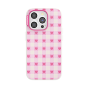 Blush Gingham &mdash; iPhone 15 Pro MagSafe Case image number 1