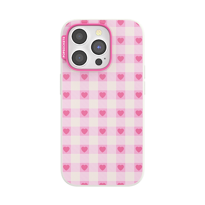 Blush Gingham &mdash; iPhone 15 Pro MagSafe Case