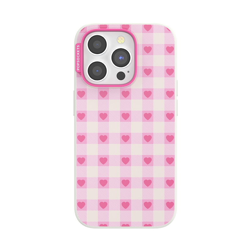 Blush Gingham &mdash; iPhone 15 Pro MagSafe Case image number 0