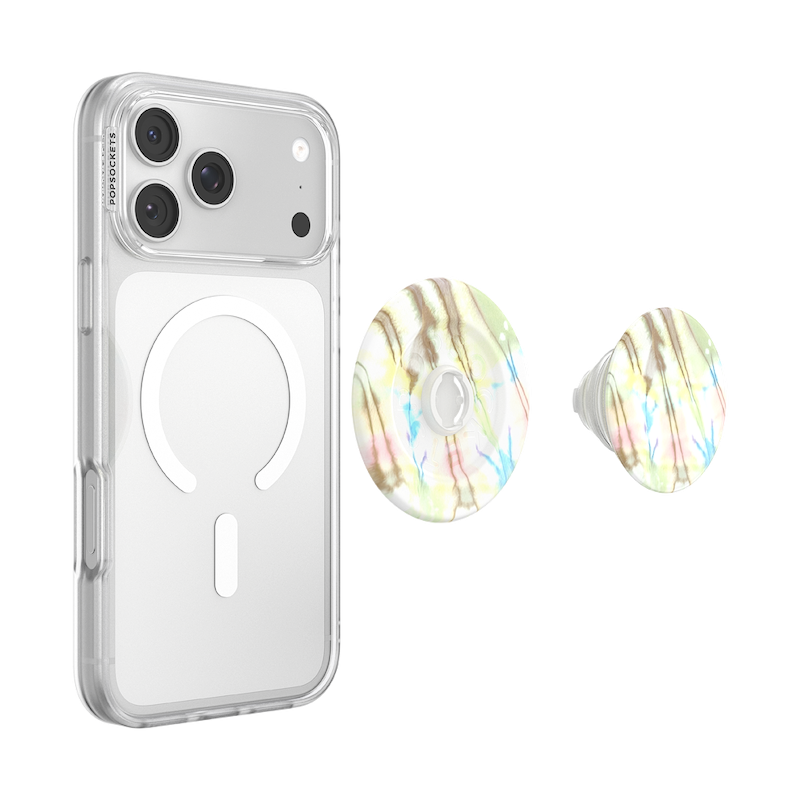 Coastal Tie-Dye Green &mdash; MagSafe PopGrip image number 3