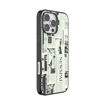 Secondary image for hover Hot off the Press Black &mdash; iPhone 16 Pro Max MagSafe Case