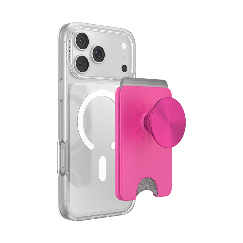 Fuchsia Radial &mdash; MagSafe Kick-Out PopWallet+ & Stand image number 10
