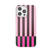 Pop of Pink Stripe &mdash; iPhone 15 Pro Max MagSafe Case image number 1