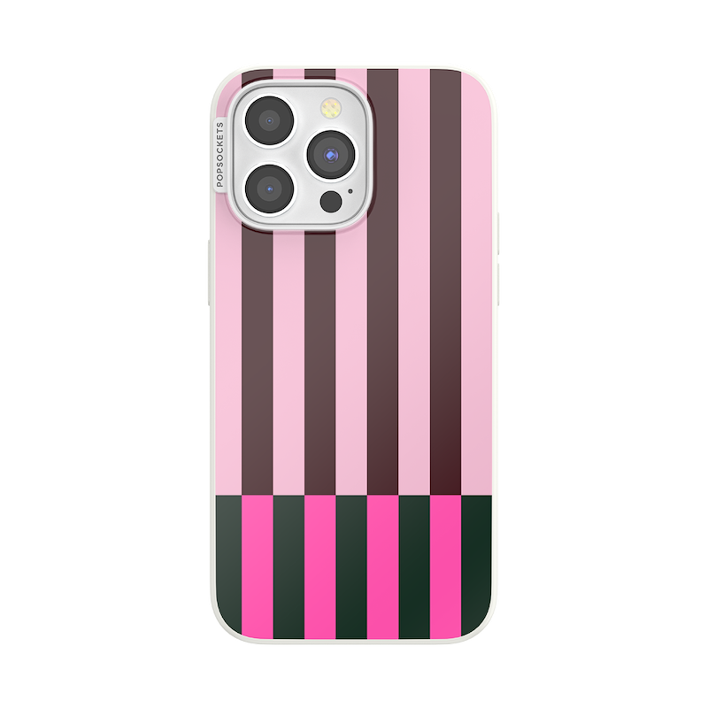 Pop of Pink Stripe &mdash; iPhone 15 Pro Max MagSafe Case image number 0