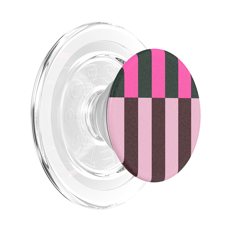 Pop of Pink Stripe &mdash; MagSafe PopGrip image number 0