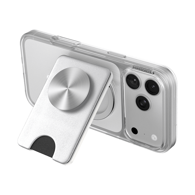Silver Radial &mdash; MagSafe Kick-Out PopWallet+ & Stand image number 15