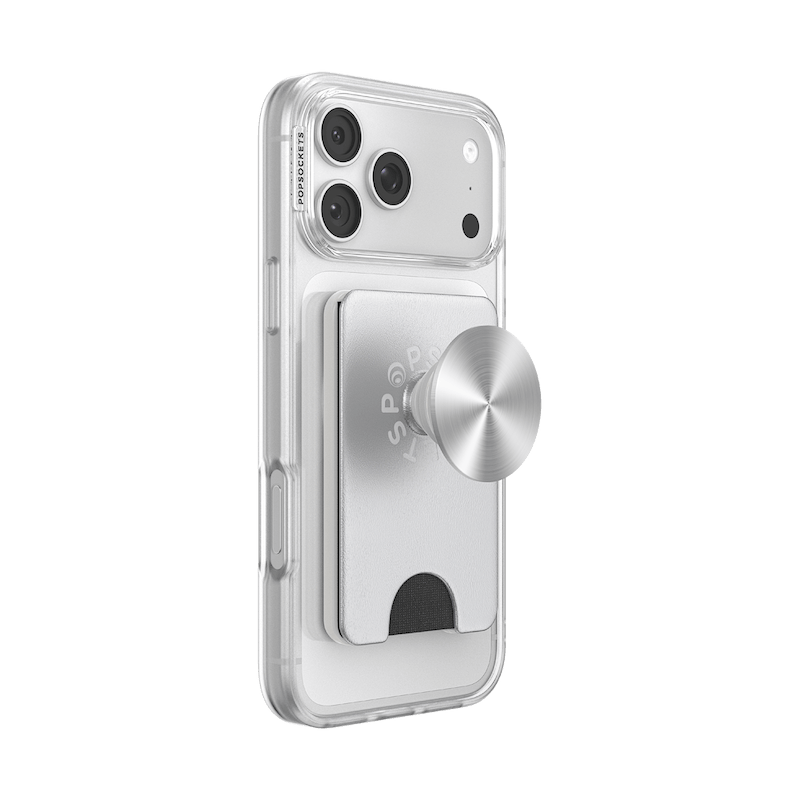 Silver Radial &mdash; MagSafe Kick-Out PopWallet+ & Stand image number 10