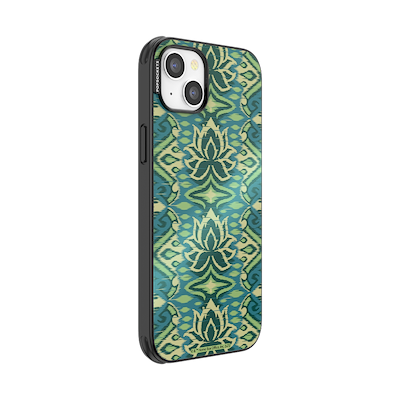 Secondary image for hover Mirror White Lotus Textile&nbsp; &mdash; iPhone 14 Plus MagSafe Case