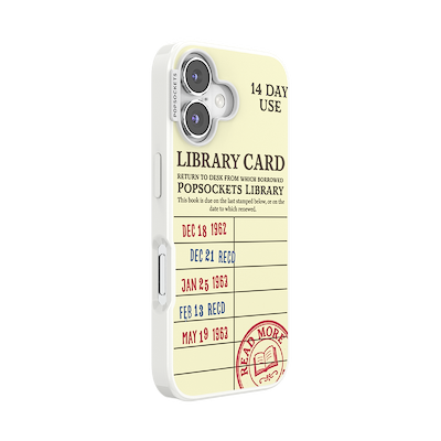 Secondary image for hover PopSockets Library Card &mdash; iPhone 16 MagSafe Case