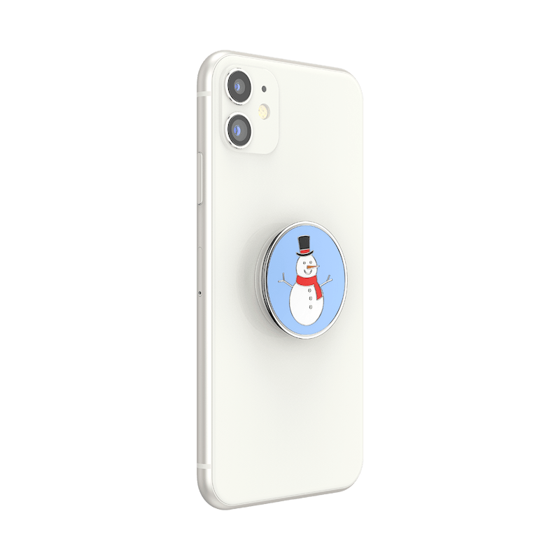 Enamel Snow Man &mdash; Adhesive PopGrip image number 3