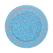 Crackle Denali Printed Orange Zest &mdash; MagSafe PopGrip image number 2