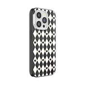 Harlequin Hearts Black &mdash; iPhone 15 Pro MagSafe Case image number 2