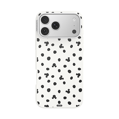 White Mickey Polka Dot &mdash; iPhone 17 Pro Max MagSafe Case