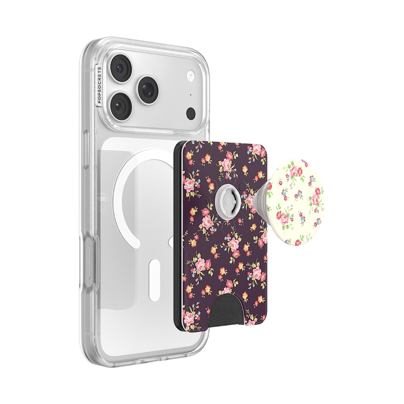 Ditsy Floral Noir &mdash; MagSafe PopWallet+ image number 5