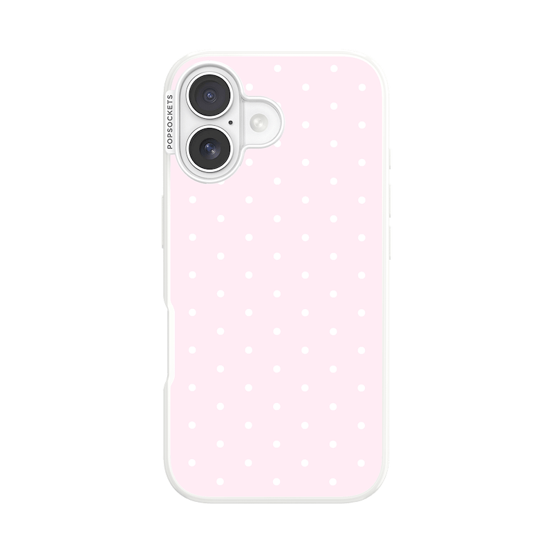 Blush Pink PolkaDot &mdash; iPhone 16 MagSafe Case image number 0