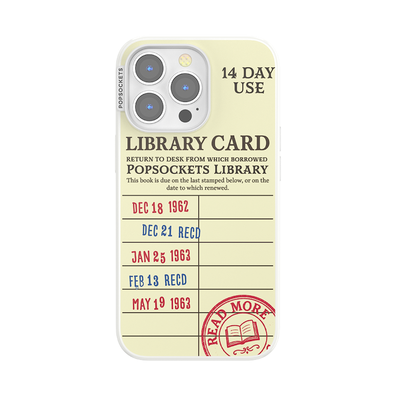PopSockets Library Card &mdash; iPhone 13 Pro MagSafe Case image number 0