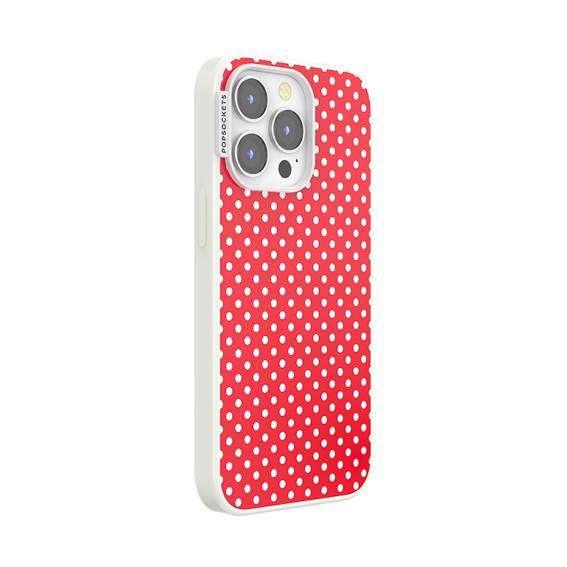 Cherry Red Polka Dot &mdash; iPhone 13 Pro MagSafe Case image number 1