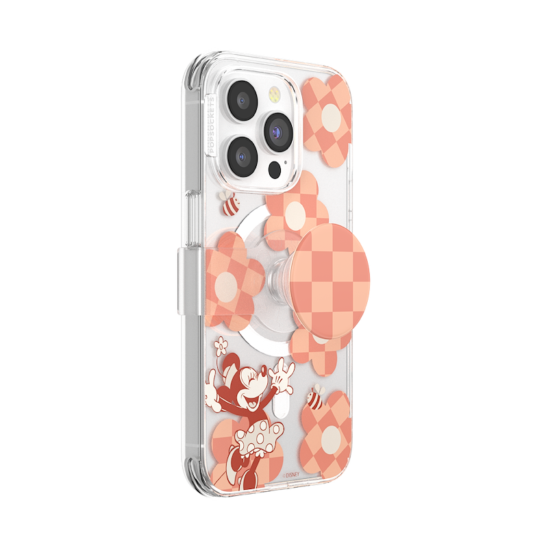 Minnie Checkered Flower&nbsp; &mdash; iPhone 14 Pro MagSafe Case image number 1