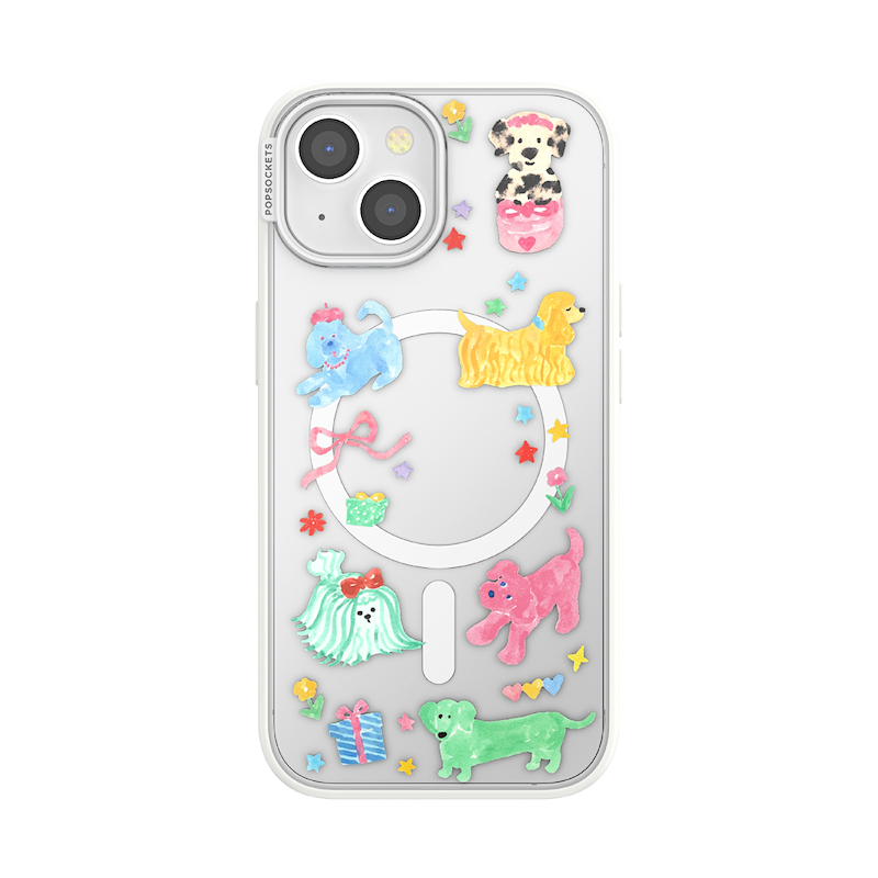 Puppy Cluster &mdash; iPhone 15 MagSafe Case image number 0