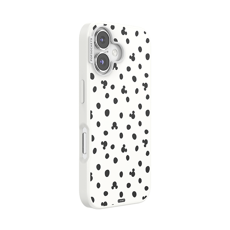 White Mickey Polka Dot &mdash; iPhone 16 MagSafe Case image number 1