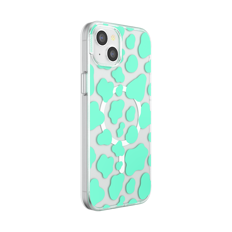 Turquoise Cow Cow&nbsp; &mdash; iPhone 15 Plus MagSafe Case image number 1