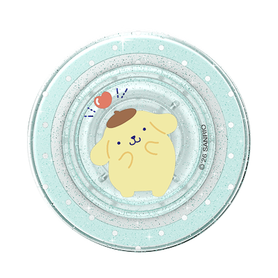 Secondary image for hover Pompompurin Mint Glitter &mdash; MagSafe PopGrip