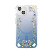 Boho Wildflowers Blue &mdash; iPhone 13 MagSafe Case image number 1