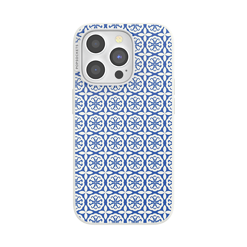 Navy Mosaic &mdash; iPhone 15 Pro MagSafe Case image number 0