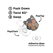 Enamel Butterfly Monarch &mdash; PopTop image number 2