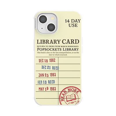 PopSockets Library Card &mdash; iPhone 13 MagSafe Case